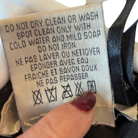 Vintage Papell Boutique Evening Dress Black 8 Sequins Cocktail Party Knee Length - Picture 4 of 9